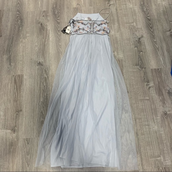 Adrianna Papell Serenity Tulle Halter Flor… - Picture 9 of 11